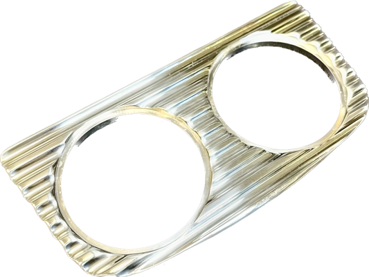 2 Hole Finned Flat Gauge Bezel